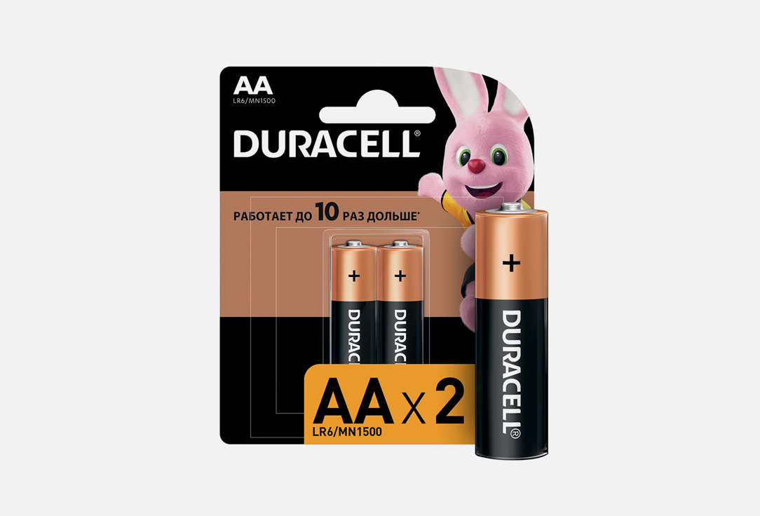 Батарейка Duracell LR6-2BL BASIC CN 