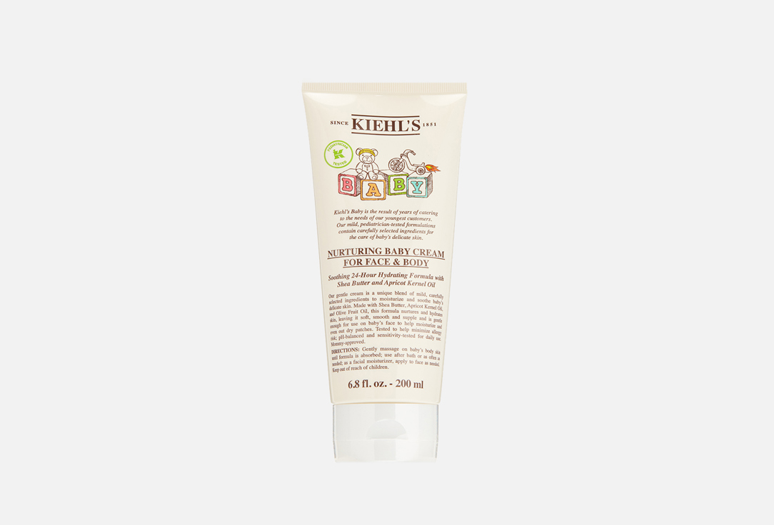 Детский питательный крем для лица и тела со скваланом, маслом ши и абрикосом Kiehl's Nurturing Baby Cream for Face and Body 