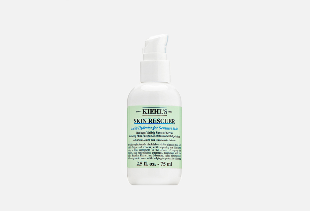 Увлажняющий антистресс флюид с ромашкой, маннозой и галльским шиповником для всех типов кожи Kiehl's Skin Rescuer Stress-Minimizing Daily Hydrator 