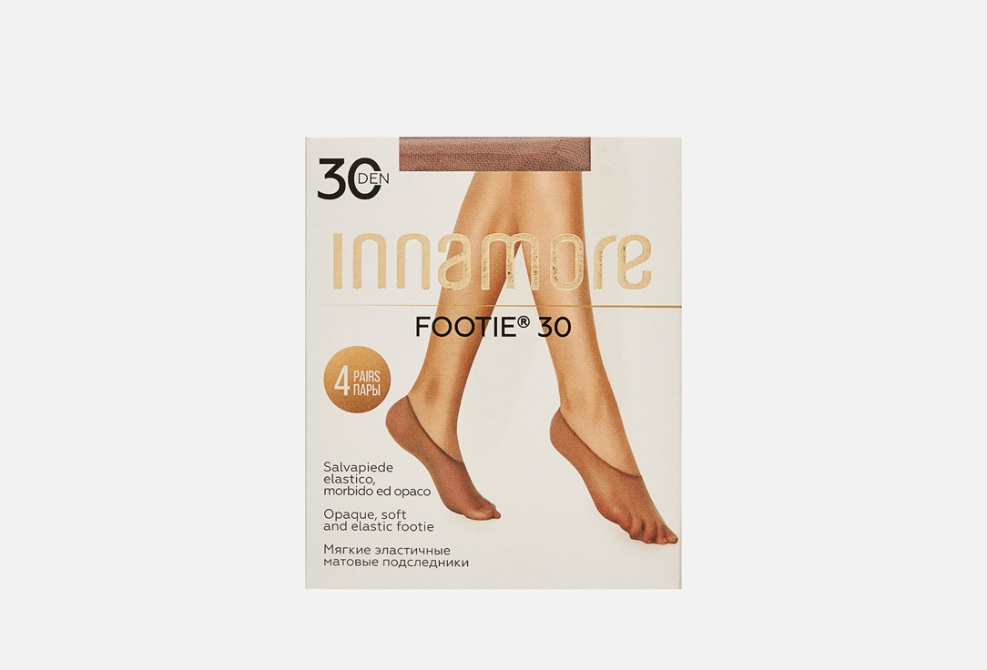 

Подследники INNAMORE, Коричневый, Footie miele 30 den ONE SIZE мл