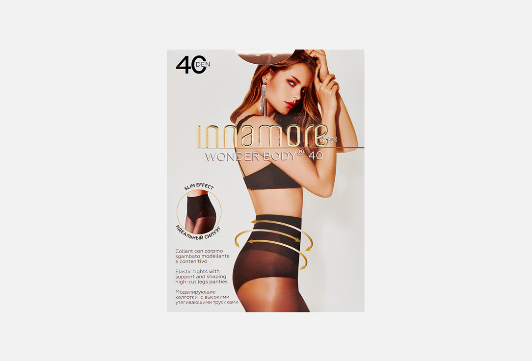 Колготки INNAMORE Wonder Body miele 40 den 2 мл