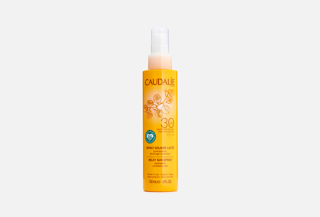 Солнцезащитное молочко-спрей для тела и лица SPF 30 Caudalie Solaire Milky Sun Spray 