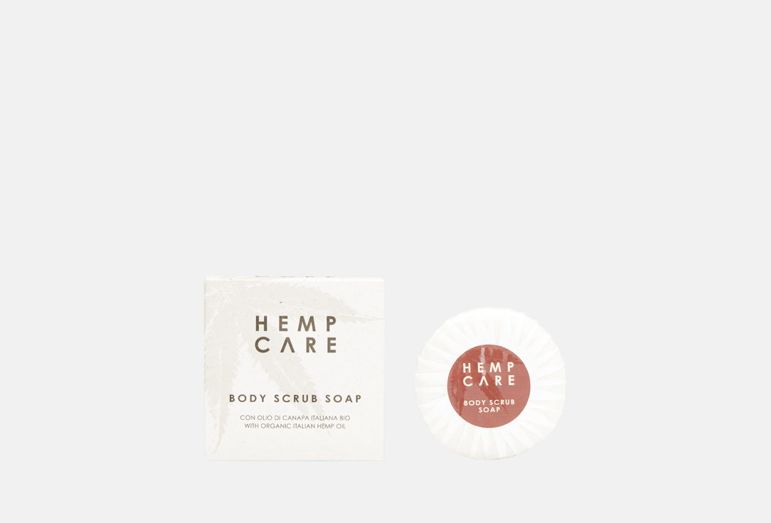 смягчающее мыло для волос и тела hemp care hemp care raw gems 80 г Мыло-скраб для тела HEMP CARE Organic Italian Hemp Oil 100 мл