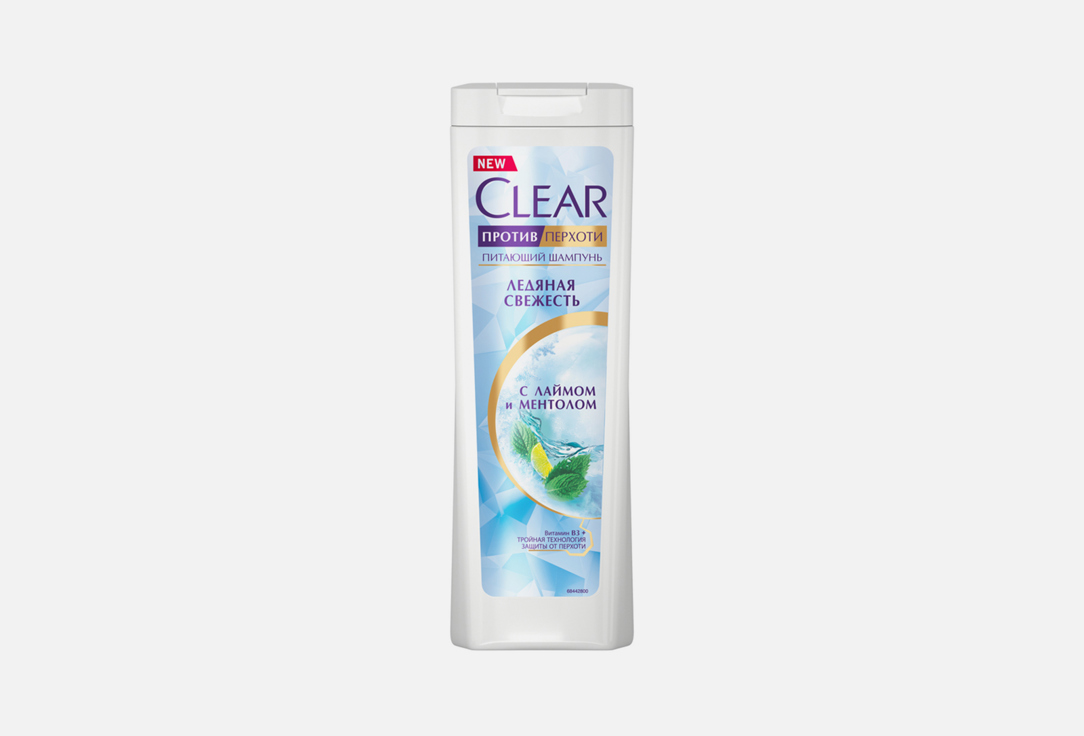 Шампунь CLEAR Ледяная Свежесть с ментолом 400 мл шампунь для волос clear vita abe активспорт 2 в 1 мужской 400 мл