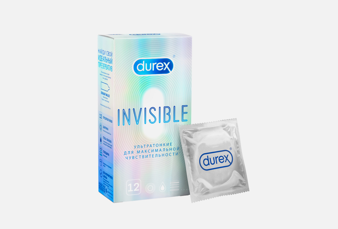  Презервативы, 12 шт Durex Invisible 