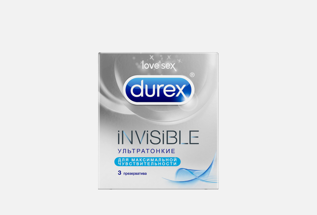 Презервативы, 3 шт Durex Invisible  