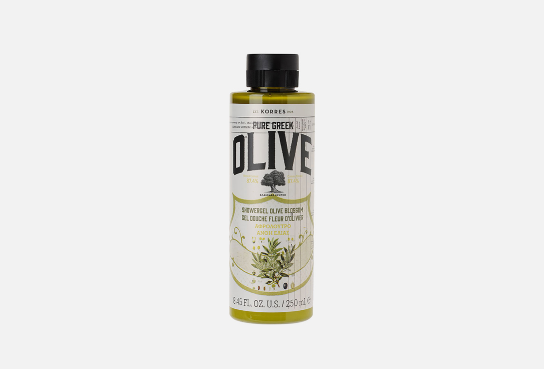 Гель для душа KORRES Olive&Olive Blossom Showergel 250 мл гель для душа korres basil lemon showergel body cleanser 250 мл