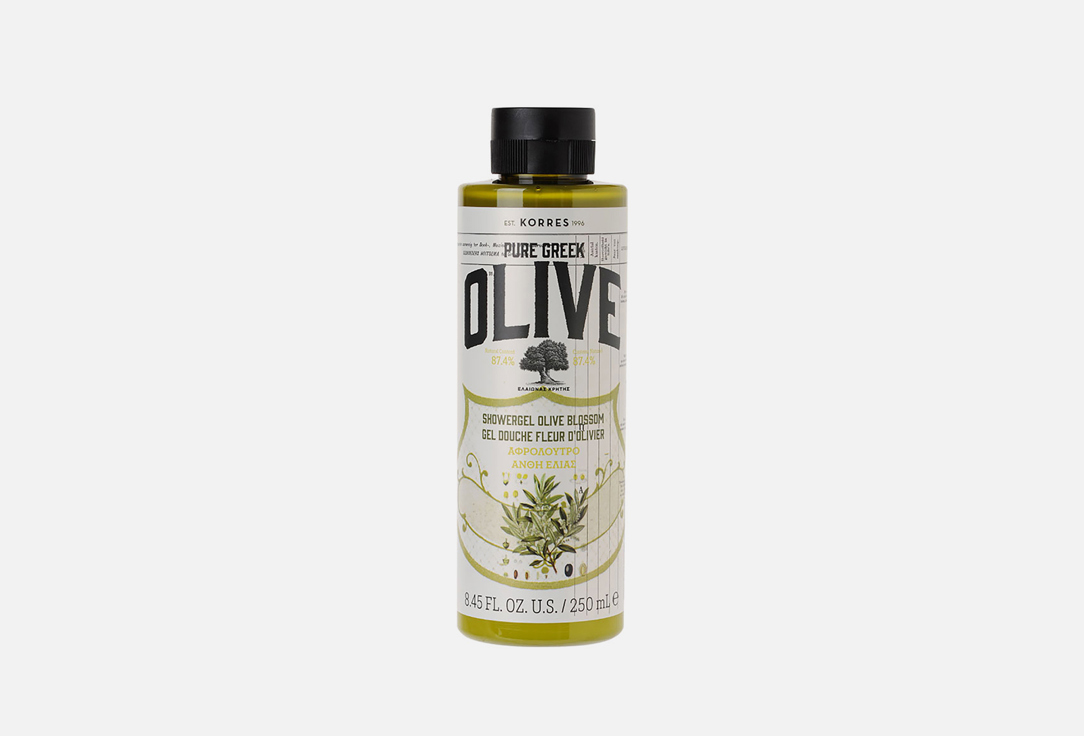 Изображение товара Гель для душа Korres Olive&Olive Blossom 250 мл натуральный уход для тела