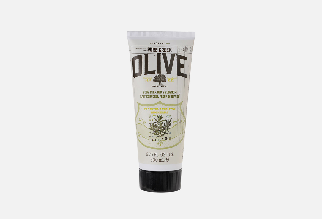 Крем для тела KORRES Olive&Olive Blossom Body Cream 200 мл молочко для тела korres coconut water body milk 200 мл