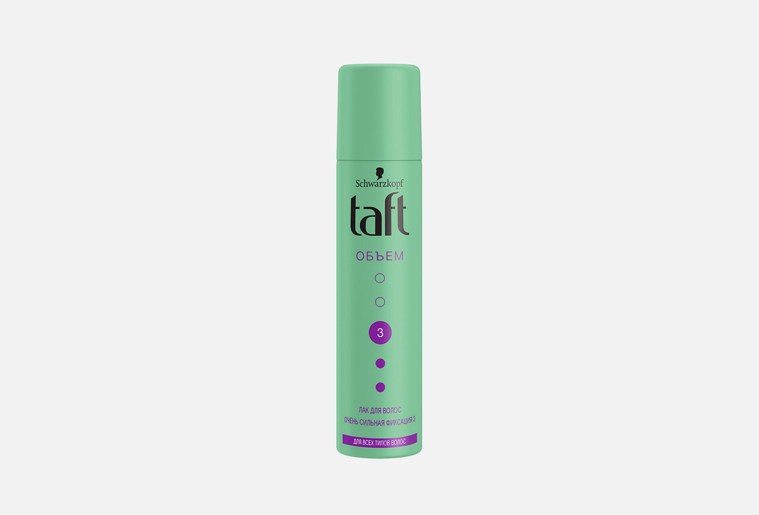 Лак для волос сильная фиксация  Taft Volume 