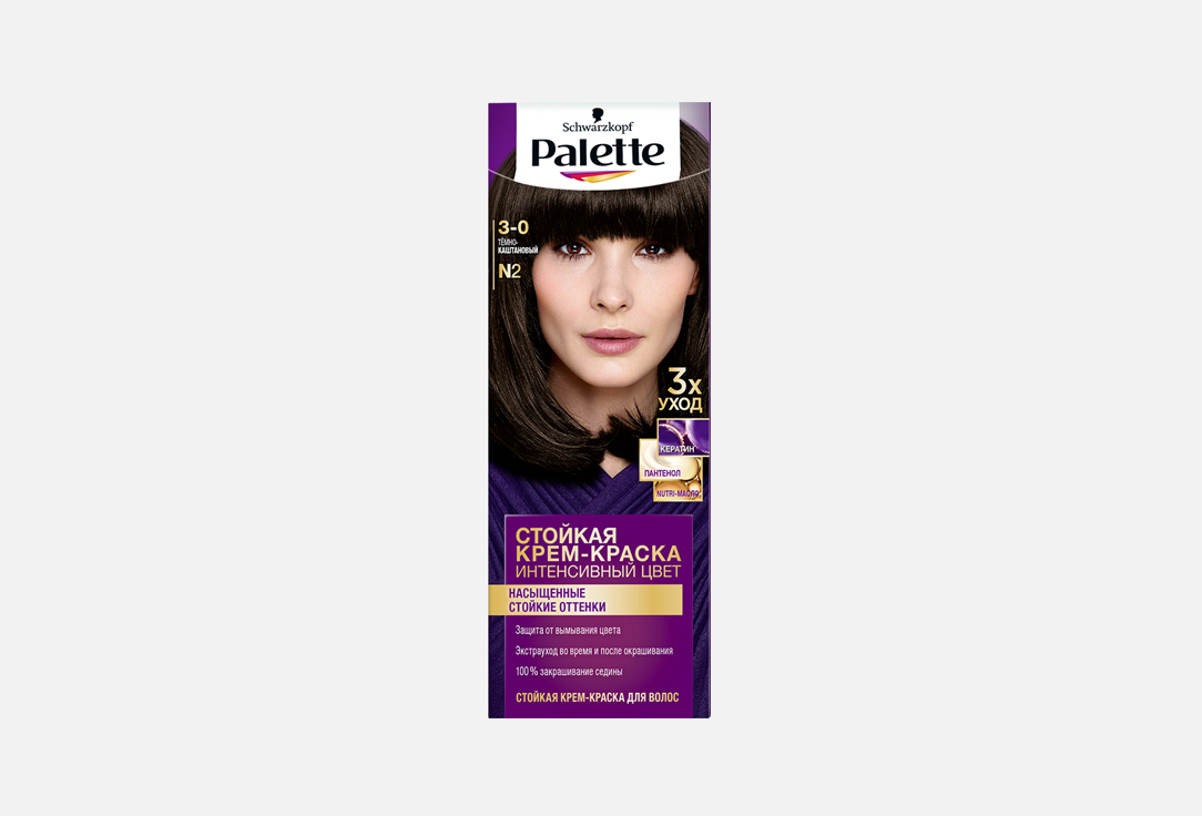 Стойкая крем-краска для волос Палетт Интенсивный цвет N2