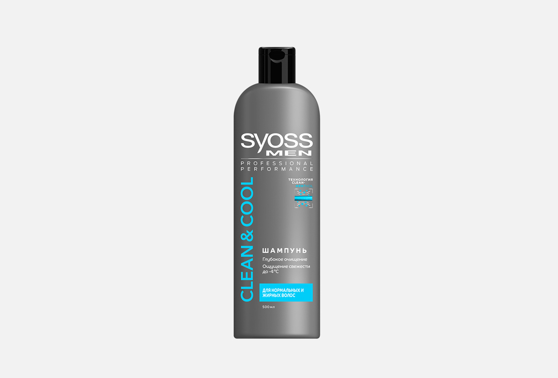 Шампунь для нормальных и жирных волос Syoss Clean&Cool 
