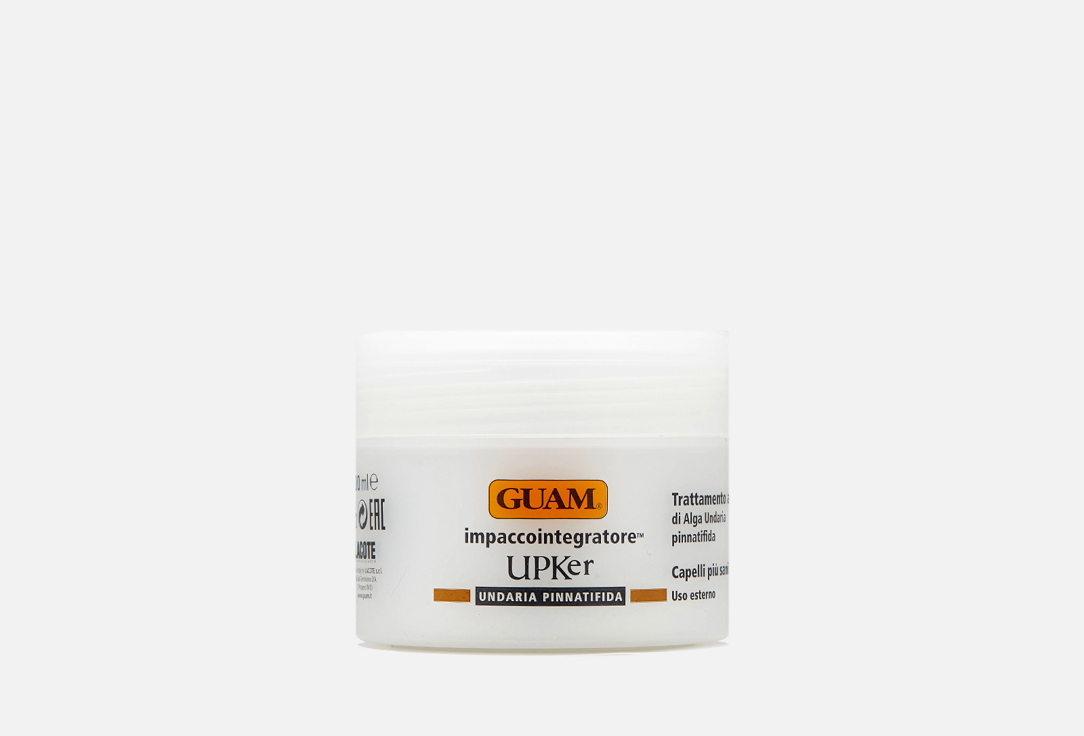 Восстанавливающая маска для поврежденных волос GUAM UPKer 200 мл guam восстанавливающая маска с кератином для гладкости волос 200 мл guam intensive keratine