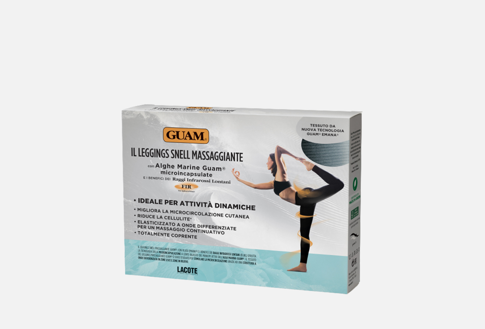 GUAM Легинсы с массажным эффектом LEGGINGS SNELL MASSAGGIANTE L-XL ...