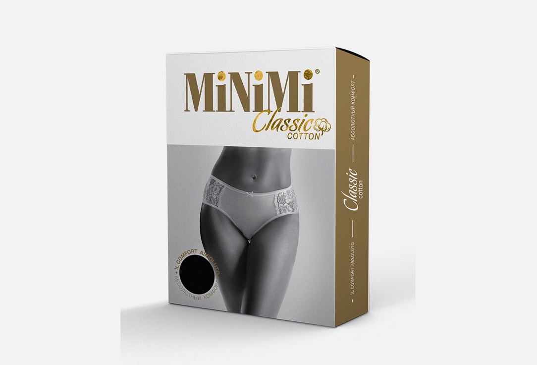 Трусы MINIMI Slip maxi черные XL мл