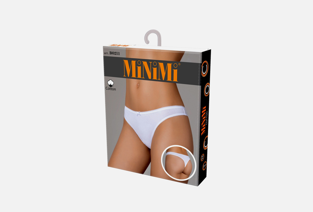 Изображение товара Трусы-стринги MiNiMi белый хлопок эластан для женщин