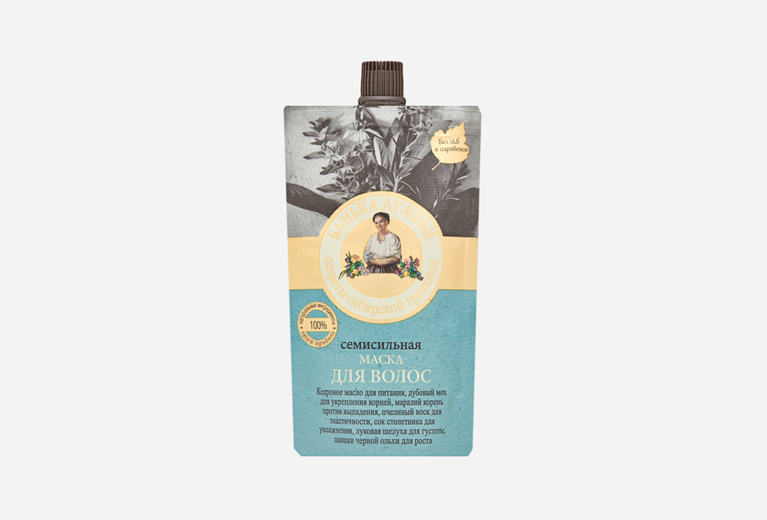 

Маска для волос РЕЦЕПТЫ БАБУШКИ АГАФЬИ, Cемисильная 100 мл