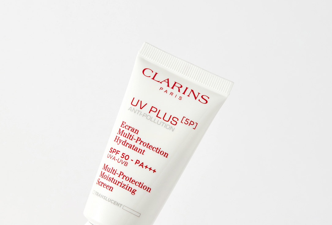 Увлажняющий защитный флюид-экран для лица Clarins UV PLUS [5P] Anti-Pollution SPF 50 Translucent  