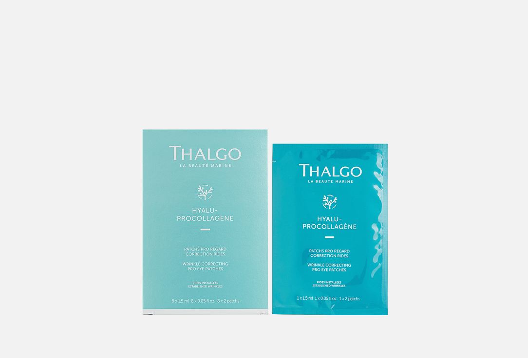 Изображение товара Разглаживающие Морщины Маски-патчи для Кожи Вокруг Глаз 8 х 2 Thalgo HYALU-PROCOLLAGÈN Wrinkle Correcting Pro Eye Patches