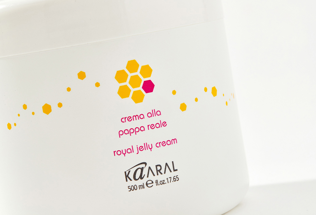 Питательная крем-маска для волос с маточным молочком  Kaaral Royal jelly cream 