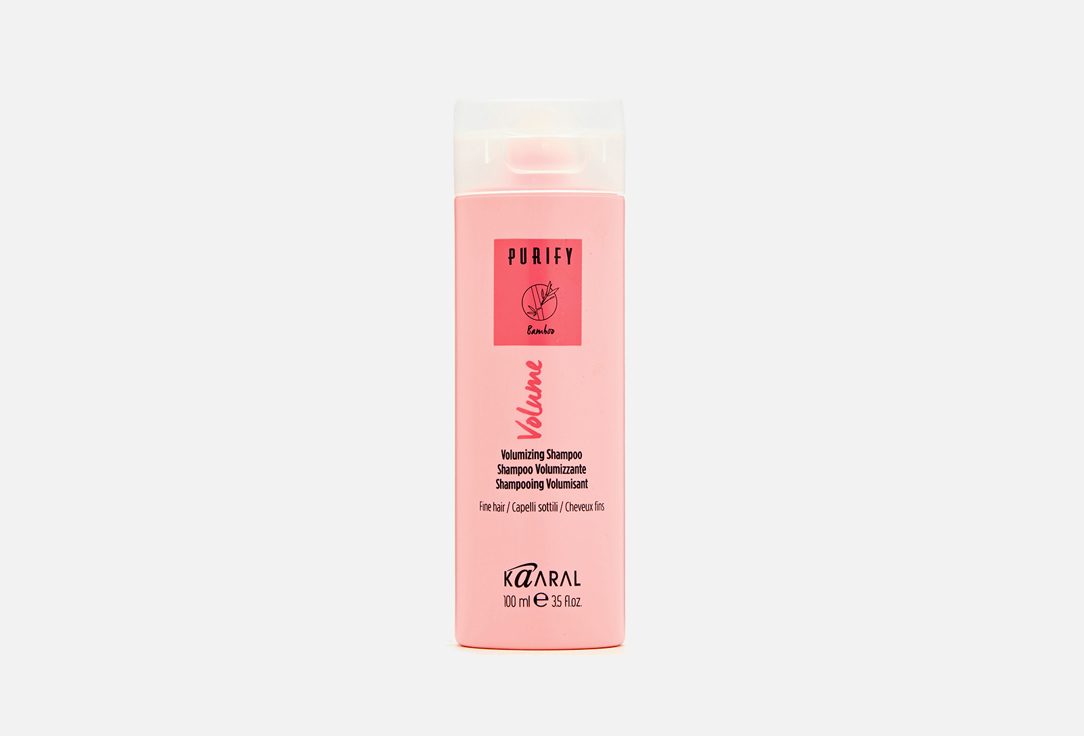 Шампунь для придания объёма волосам KAARAL Purify- Volume Shampoo 100 мл kaaral антижелтый шампунь для волос 1000 мл kaaral blonde elevation