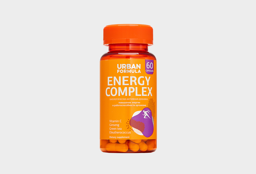 БАД для укрепления иммунитета URBAN FORMULA Витамин С 45 мг, Элеутерозиды 1 мг 60 шт urban formula energy complex