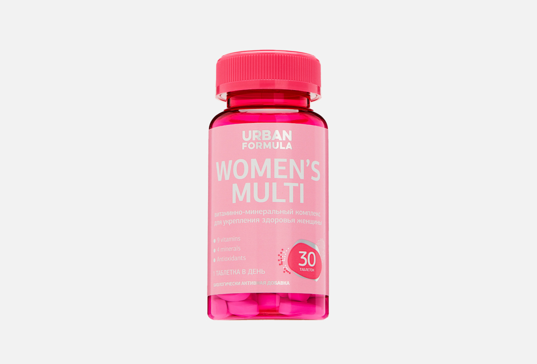 БАД для женского здоровья URBAN FORMULA Бета-каротин;1 мг, Витамин Е 15 мг 30 шт