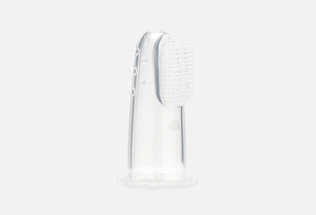 Зубная щетка первая силиконовая с массажными выступами 0+ CANPOL BABIES В контейнере 1 шт