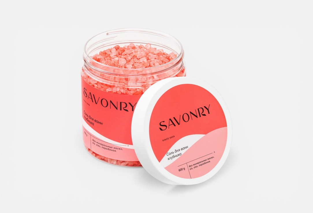 

Соль для ванны SAVONRY, Strawberry 600 г