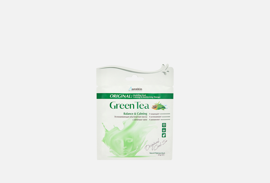 

Альгинатная маска ANSKIN, Green Tea Modeling Mask, Refill 1 шт