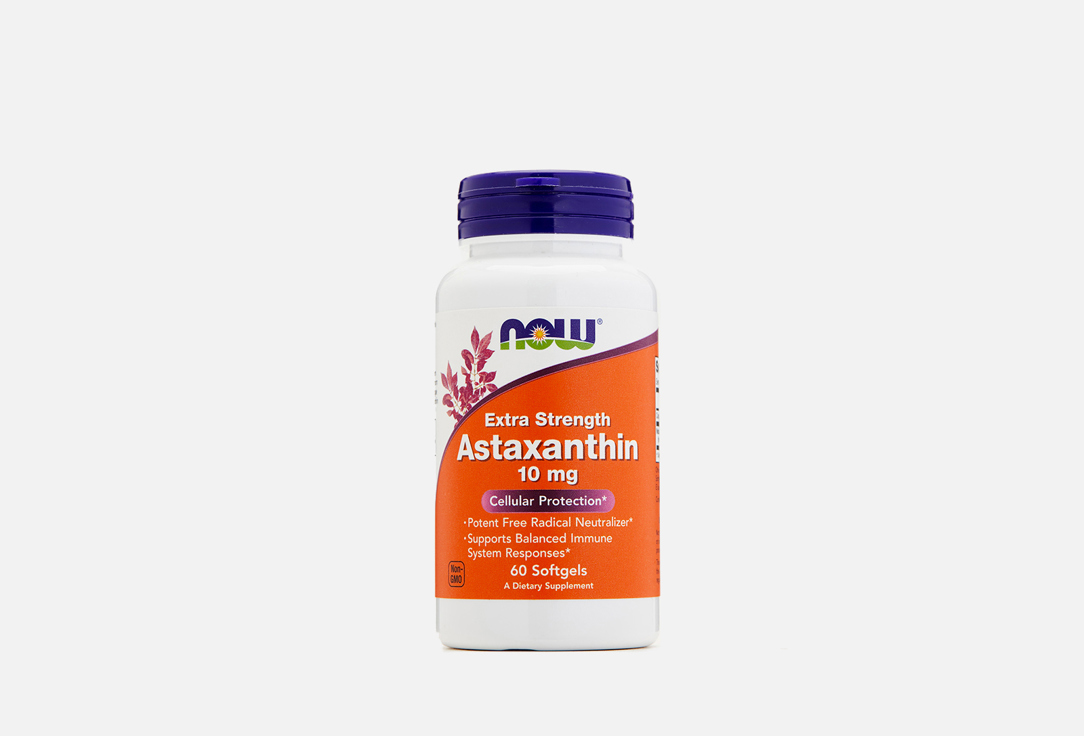 Бад для укрепления иммунитета NOW астаксантин 10 мг 