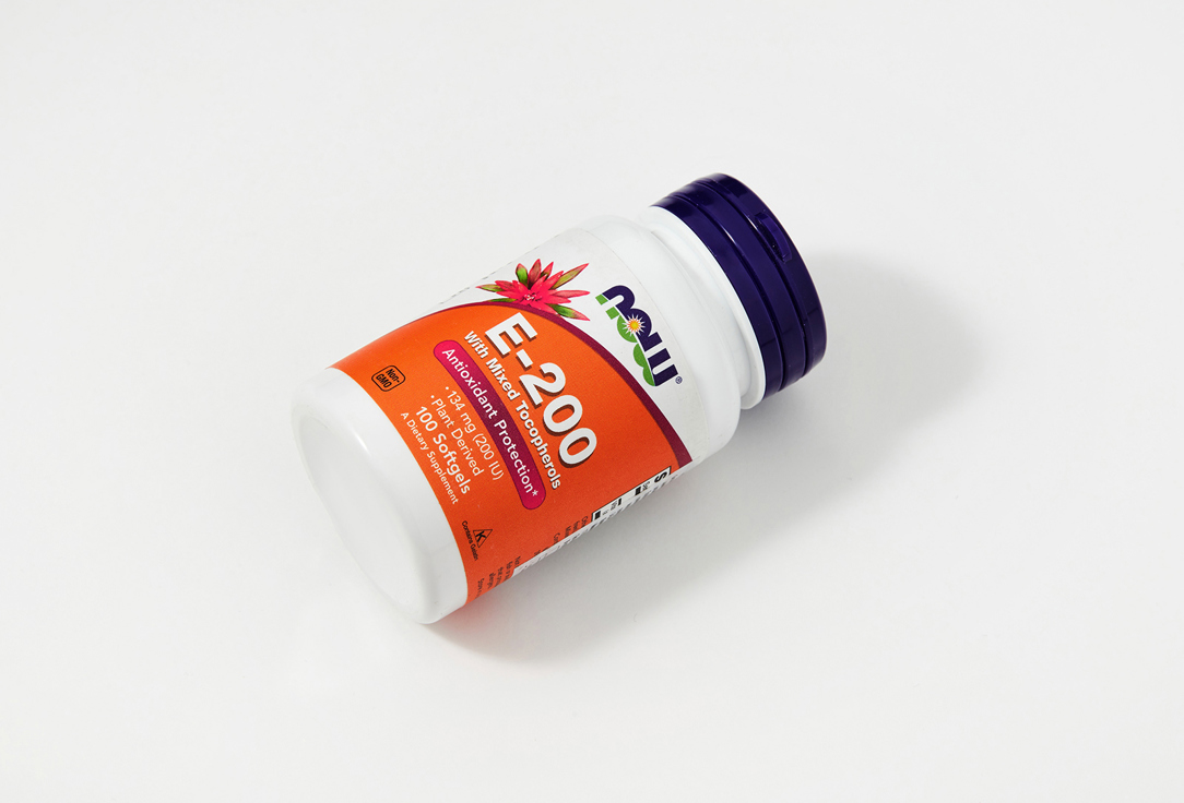 Витамин Е NOW 15 мг e-200 в капсулах 