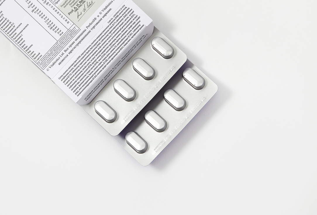 

комплекс витаминов для красоты кожи VITABIOTICS, Perfectil Platinum витамины c, e в таблетках 30 шт