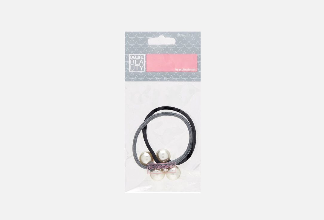 

Резинки для волос DEWAL, С бусинками 2 шт