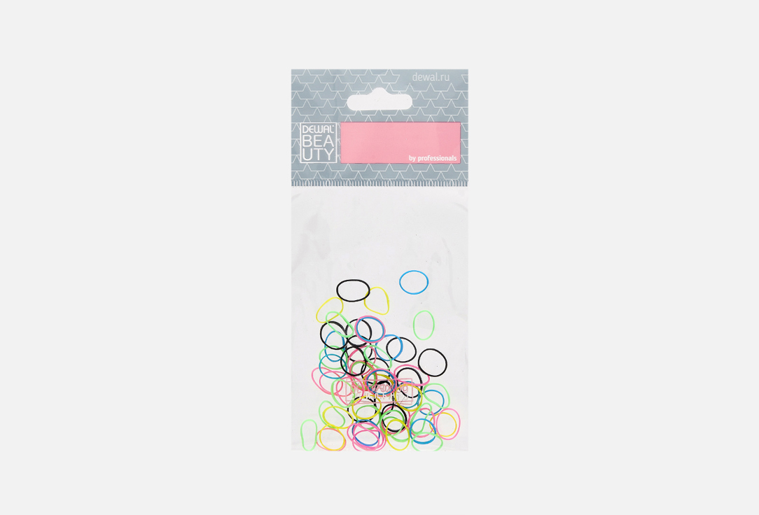 Изображение товара Резинки для волос цветные Dewal силиконовые DBR20
