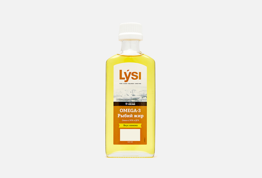 БАД для поддержки сердечно-сосудистой системы LYSI Омега-3 в жидкой форме 240 мл minami nutrition supercritical prenatal рыбий жир омега 3 со вкусом лимона 60 мягких капсул
