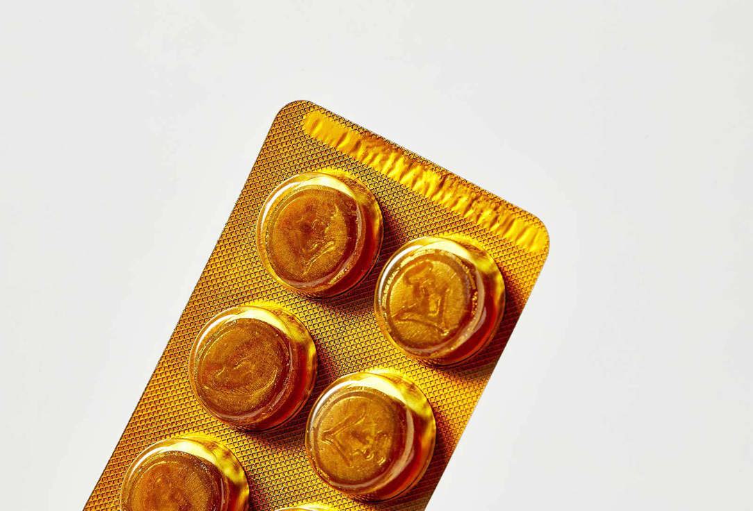 БАД для укрепления иммунитета Золотая пастилка экстракты плодов, масло мяты в таблетках 