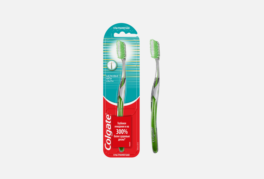 Зубная щетка ультрамягкая Colgate Slim Soft advanced, soft 