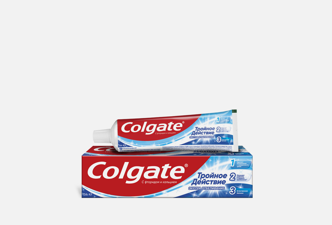 Отбеливающая зубная паста COLGATE Тройное действие Экстра Отбеливание 1 шт