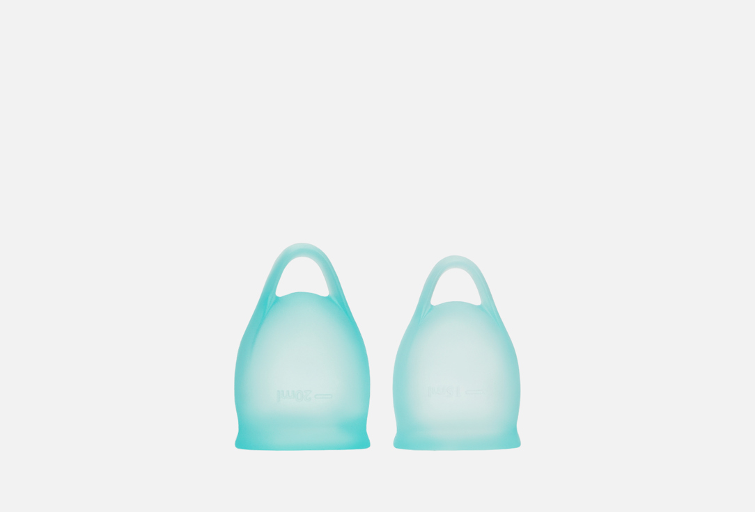 Чаши менструальные SATISFYER Menstrual Cup Set Feel Confident 2pcs Blue 2 шт набор виброгасителей wilson pro feel vibration dampener зеленый оранжевый 2шт