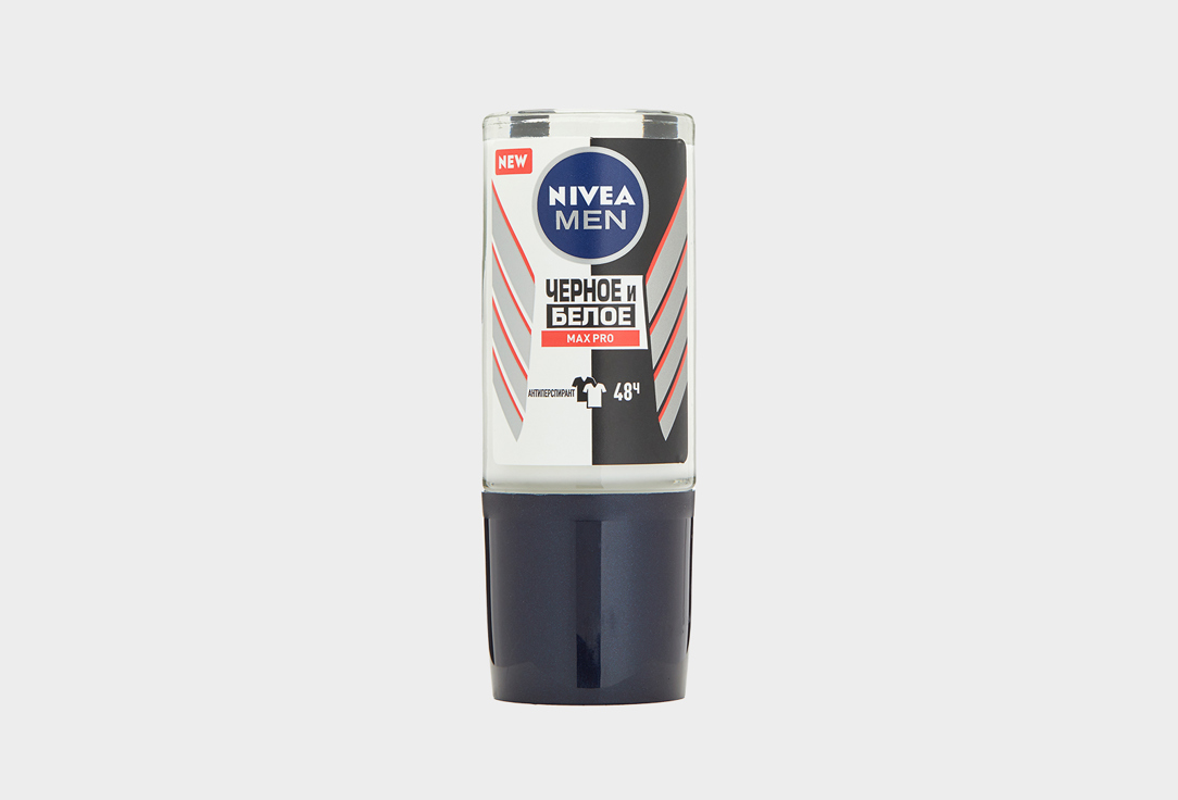 Дезодорант-антиперспирант шариковый NIVEA MEN Черное и Белое MAX PRO 50 мл пакет а4 черное и белое