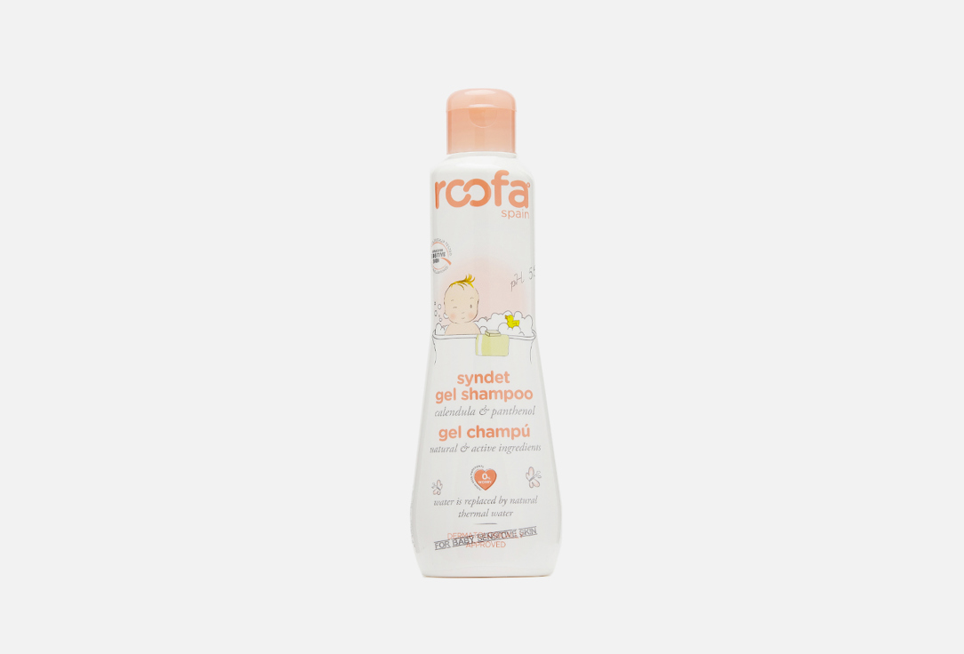 Изображение товара Бессульфатный Гель-шампунь roofa spain BABY Basic Line With Calendula & Panthenol