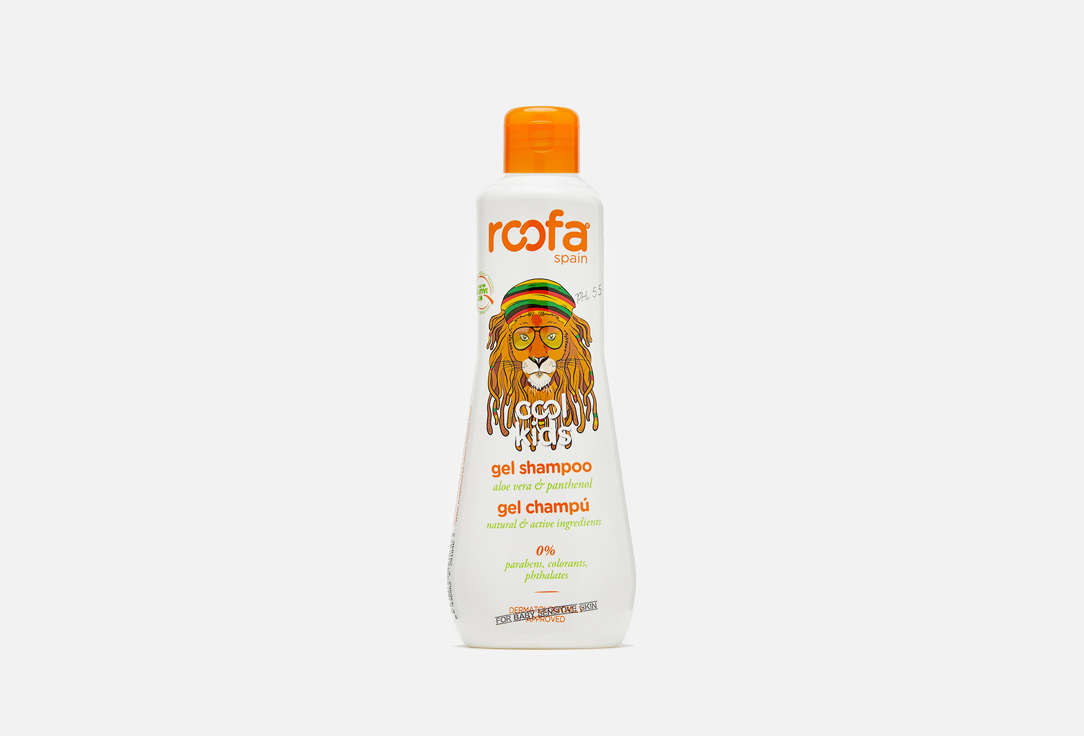 Детский гель-шампунь с алоэ вера и пантенолом ROOFA SPAIN Cool kids gel shampoo 300 мл
