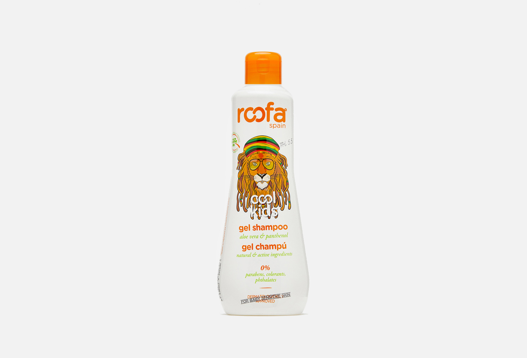Детский гель-шампунь с алоэ вера и пантенолом ROOFA SPAIN Cool kids gel shampoo 300 мл