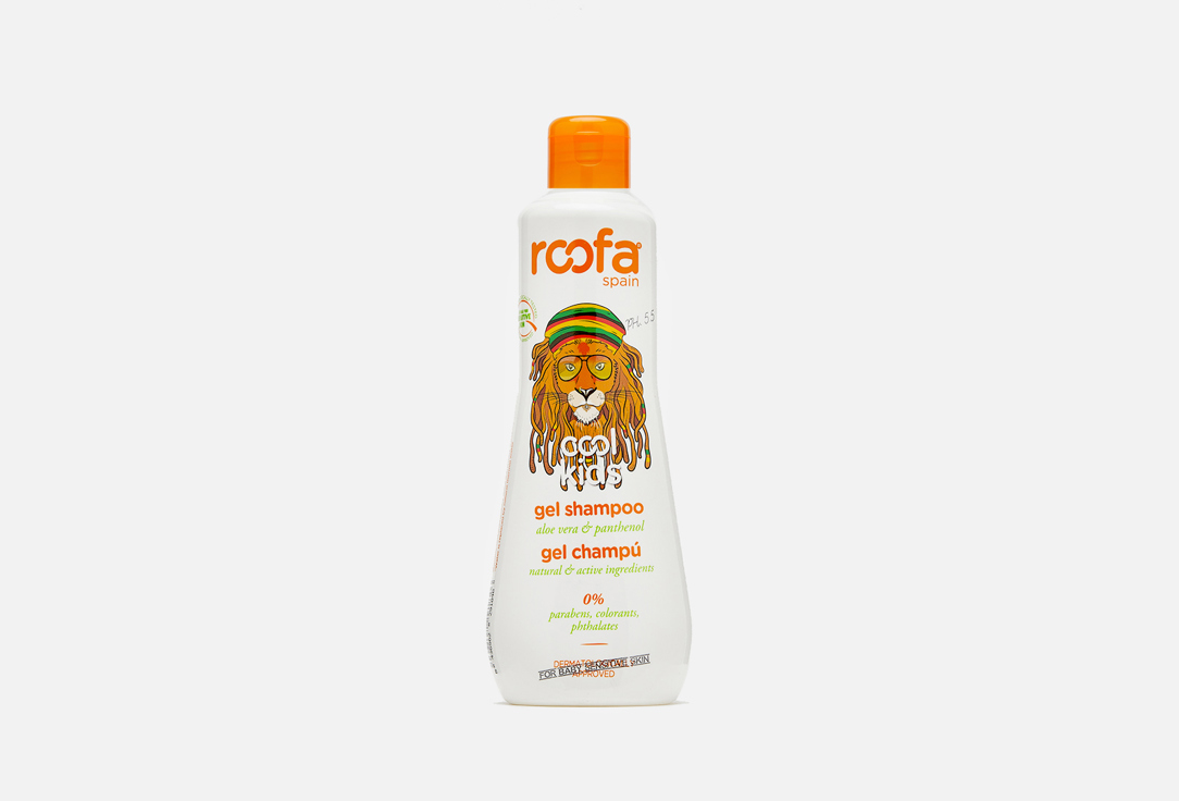 

Детский гель-шампунь с алоэ вера и пантенолом ROOFA SPAIN, Cool kids gel shampoo 300 мл