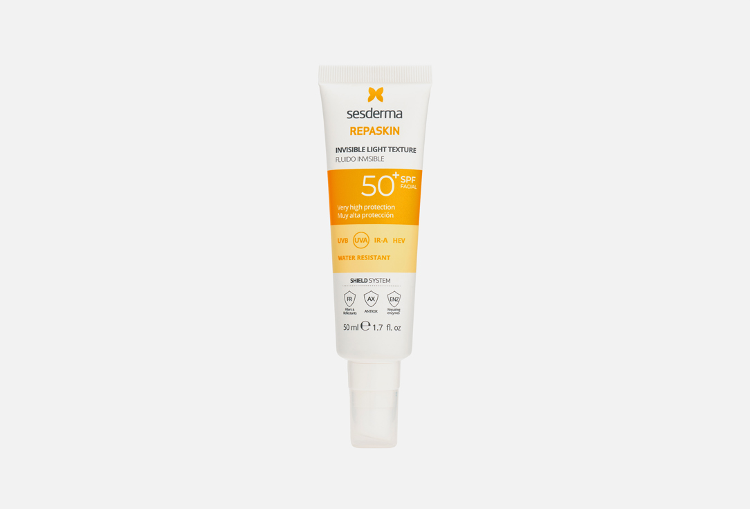 

Средство солнцезащитное сверхлегкое для лица SPF50 SESDERMA, REPASKIN 50 мл