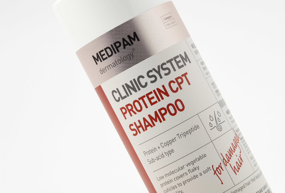 Питающий шампунь с протеином MEDIPAM Clinic System 