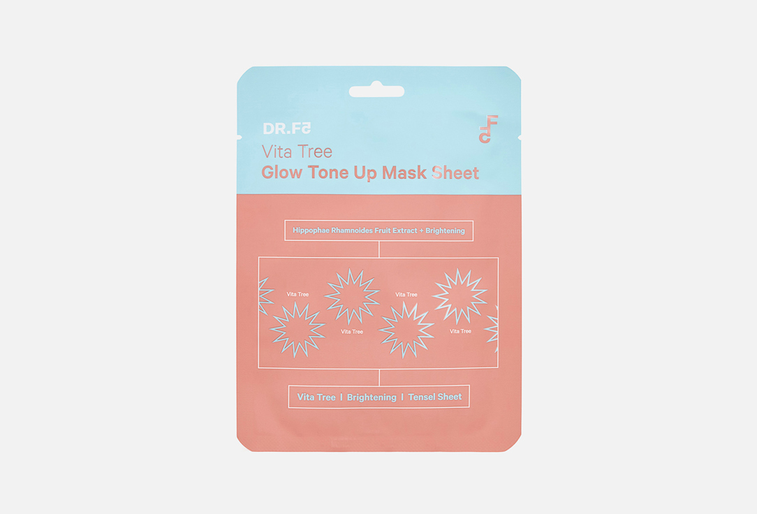 

Витализирующая маска для выравнивания тона и сияния DR.F5, Vita Tree Glow Tone Up Mask Sheet 1 шт