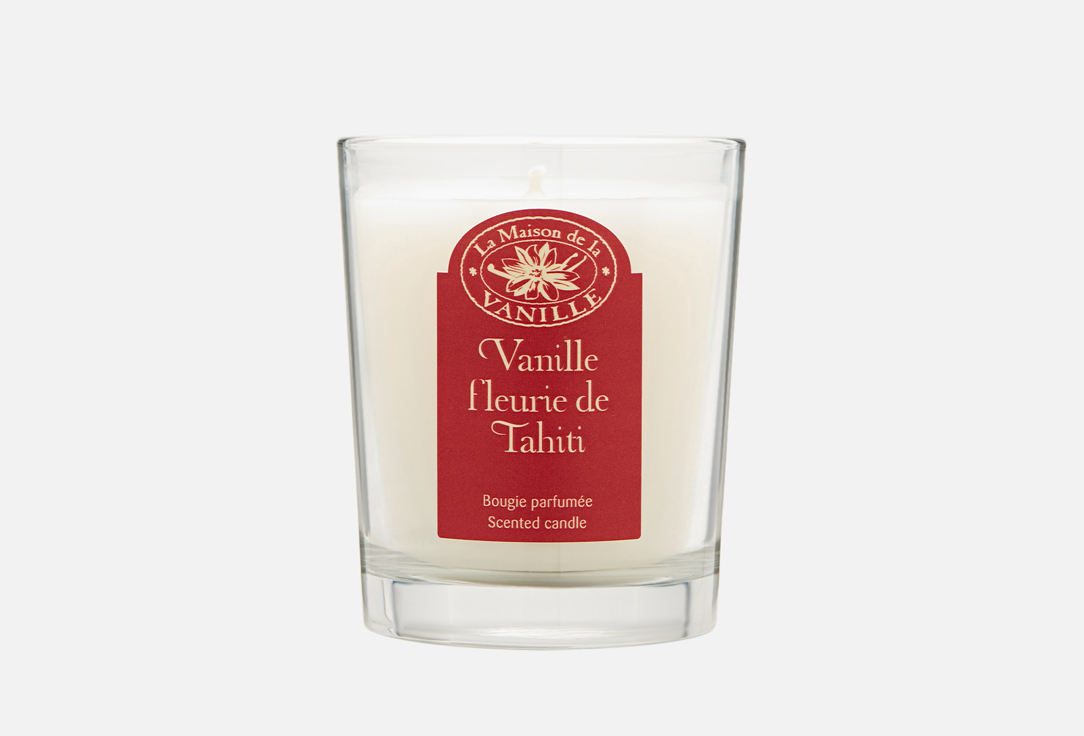 свеча LA MAISON DE LA VANILLE Vanille fleurie de tahiti 180 г свеча la maison de la vanille vanille sauvage de madagascar 180 гр