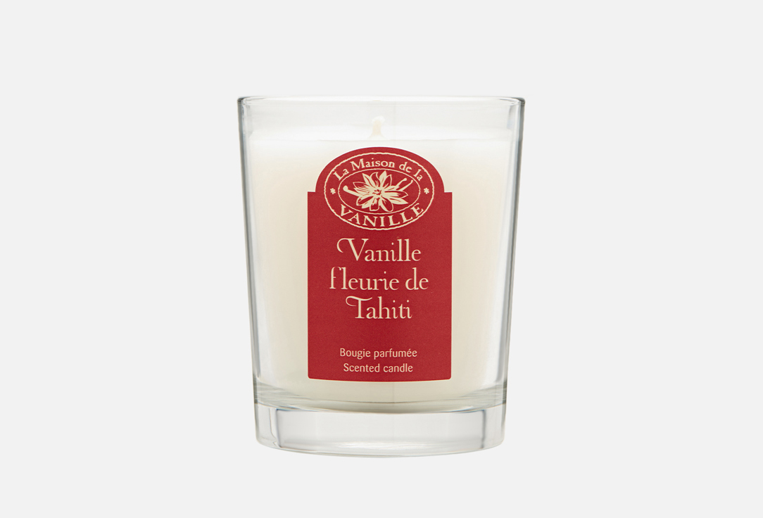 свеча LA MAISON DE LA VANILLE Vanille fleurie de tahiti 180 г автодиффузор клипса maison berger paris дары таити 17 мл